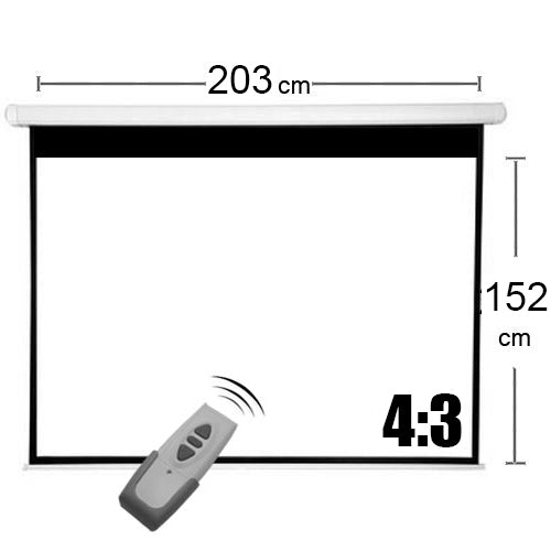 TELON ELECTRICO MURAL 203 X 152 Cms (CON CONTROL REMOTO)