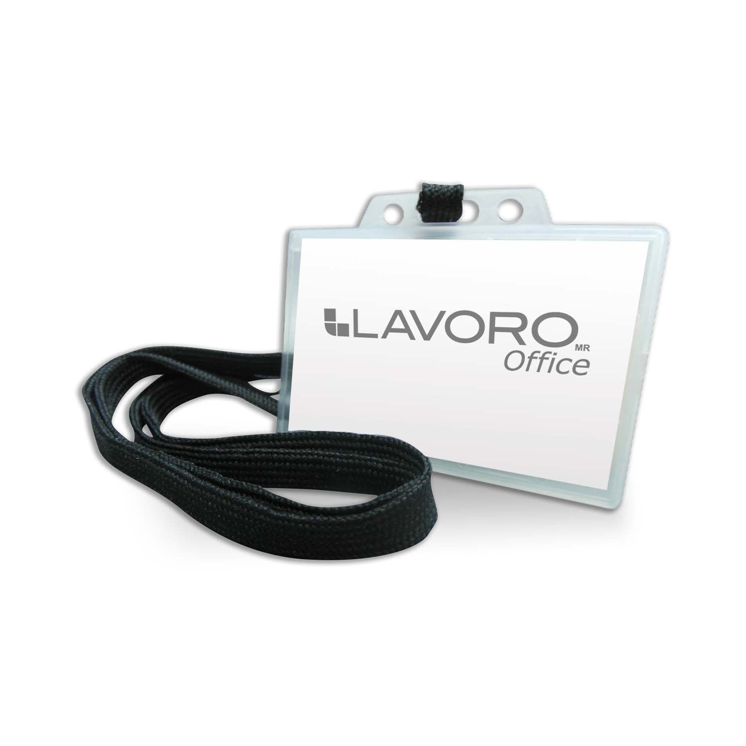 PORTA CREDENCIAL CON CORDON LAVORO 448818 ( PACK 25 UNIDADES)