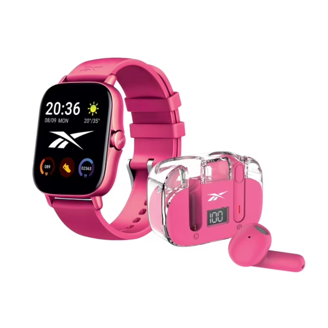 ACTIVE PACK SMARTWATCH + AUDIFONOS BT ROSA REEBOK