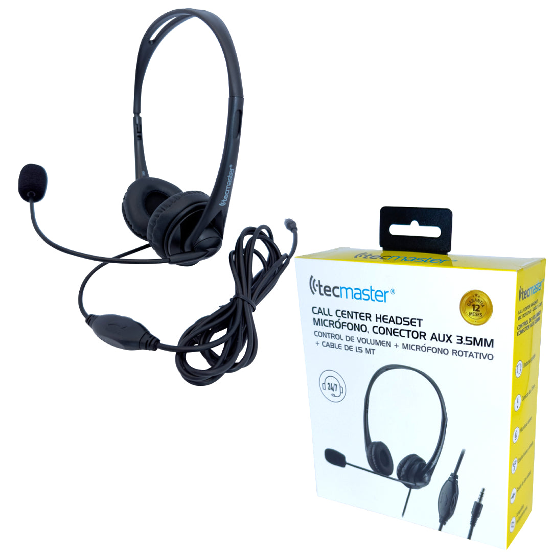 AUDIFONOS CON MICROFONO TECMASTER TM-100561