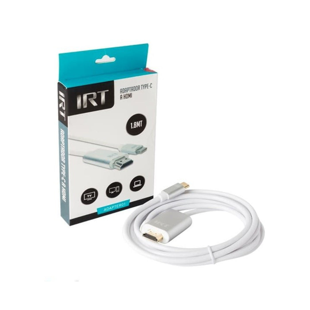 Adaptador Cable Convertidor Tipo C A HDMI 1,8 MTS IRT