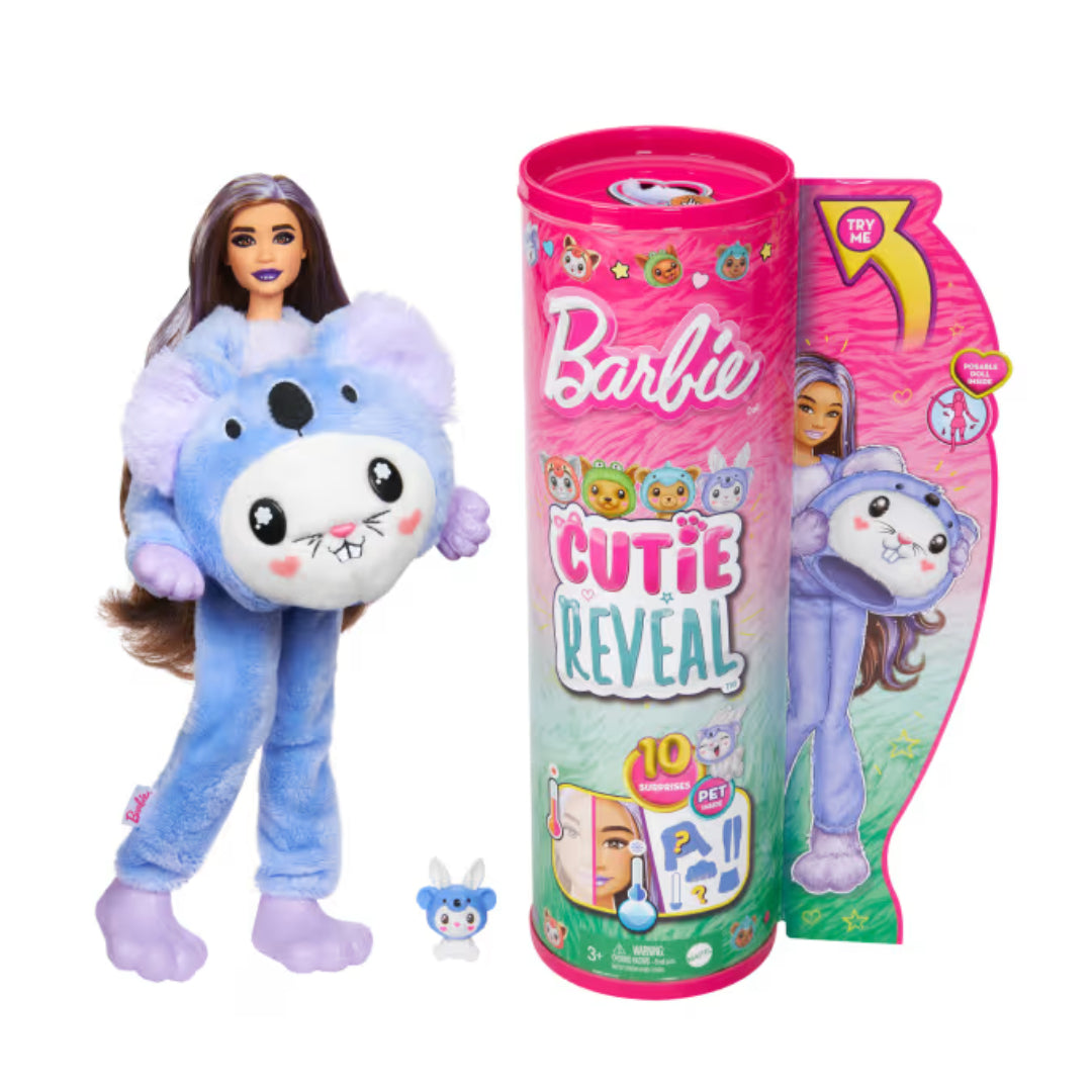 BARBIE CUTIE REVEAL CONEJITO DISFRAZADO DE KOALA HRK22 HRK26