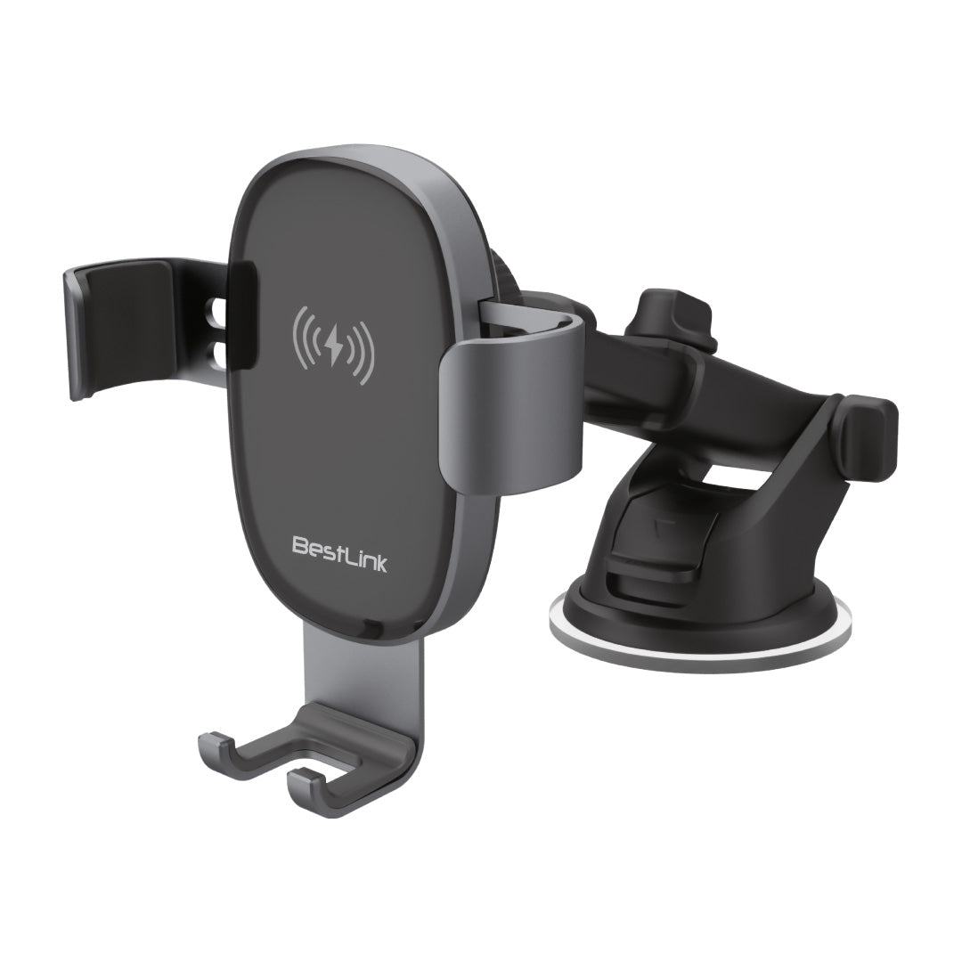 CARGADOR INAL. + SOPORTE DE CELULAR PARA AUTO 15W BESTLINK BL-HDG80W