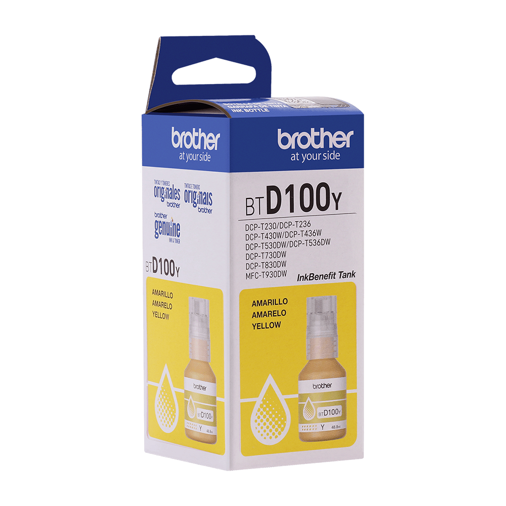 TINTA BTD100Y AMARILLA BROTHER