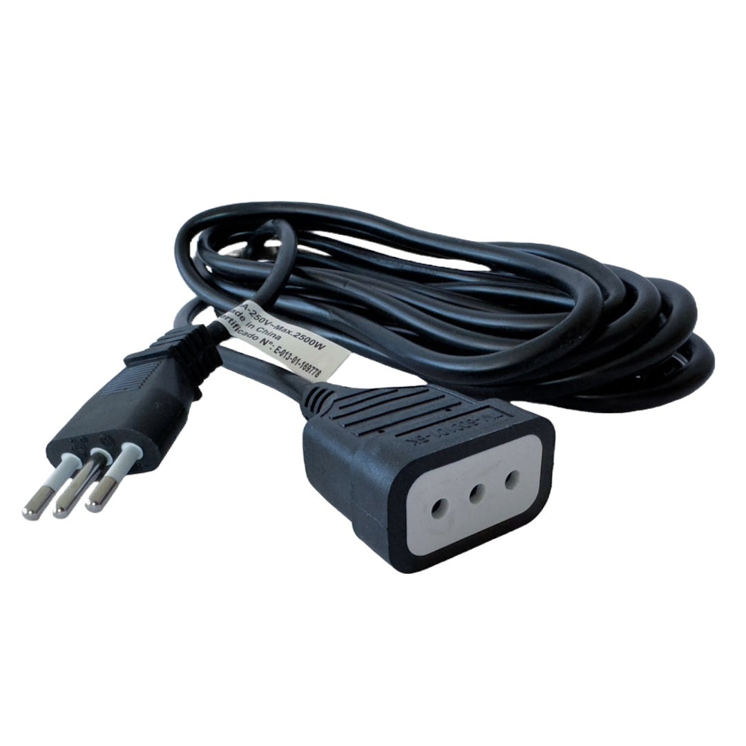 Cable extensor eléctrico Tecmaster TM-800101-BK 5 m negro