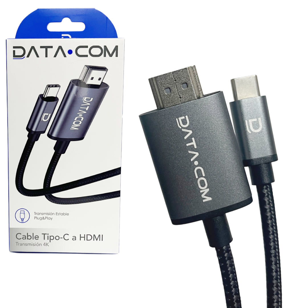 CABLE TIPO C A HDMI 4K DATACOM 560799