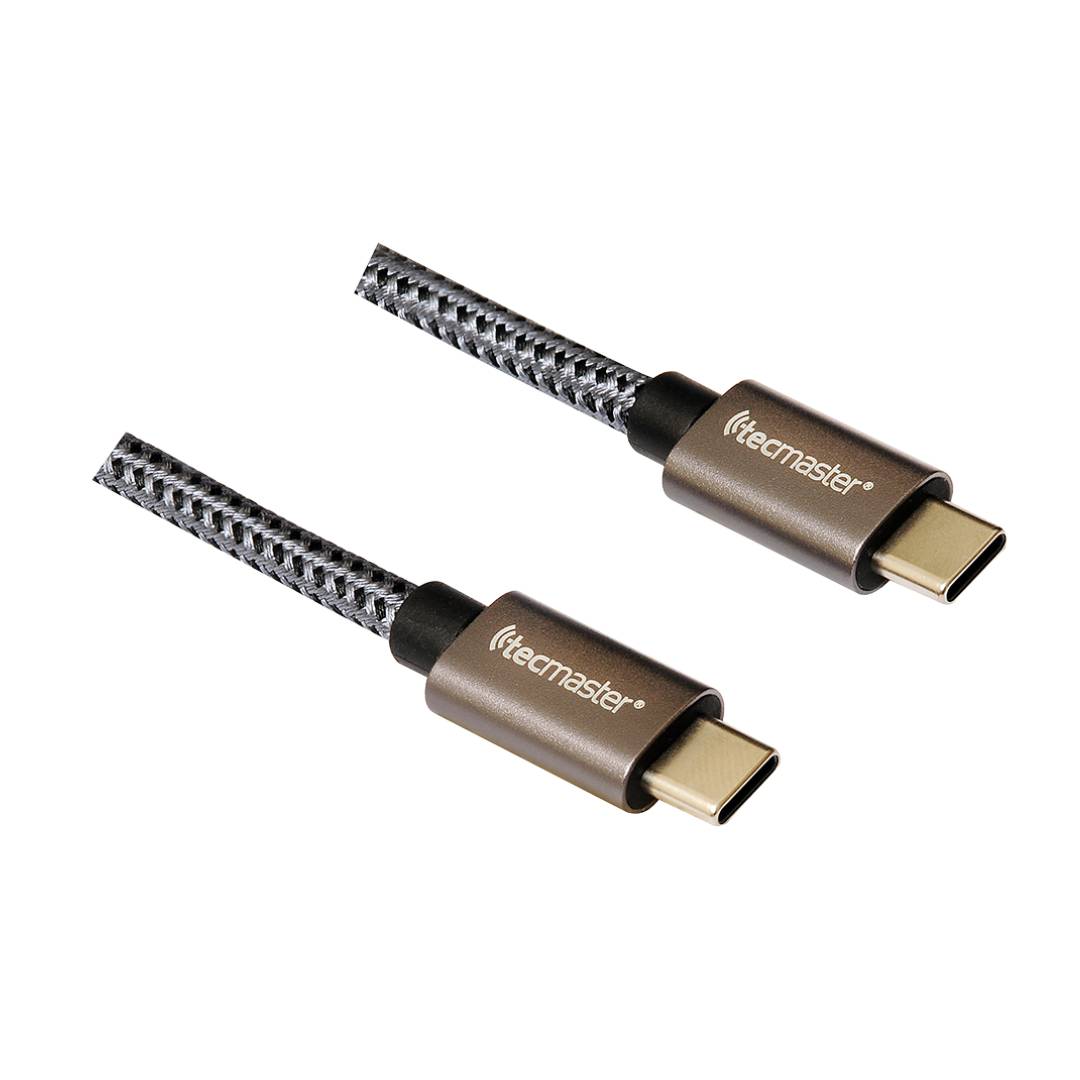 CABLE TIPO C A TIPO C TRENZADO 5A 100W TECMASTER TM-200545