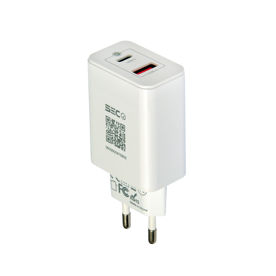 CARGADOR DE PARED 45W USB/TIPO-C TECMASTER TM-200540