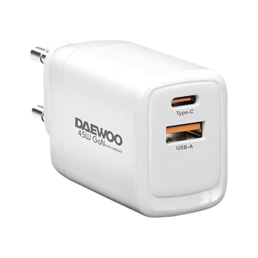 CARGADOR DE PARED USB-C+USB-A 45W DAEWOO DI-PD452