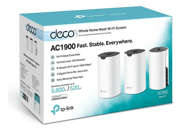 Pack 3 Router WiFi Home Mesh AC1900 doble banda