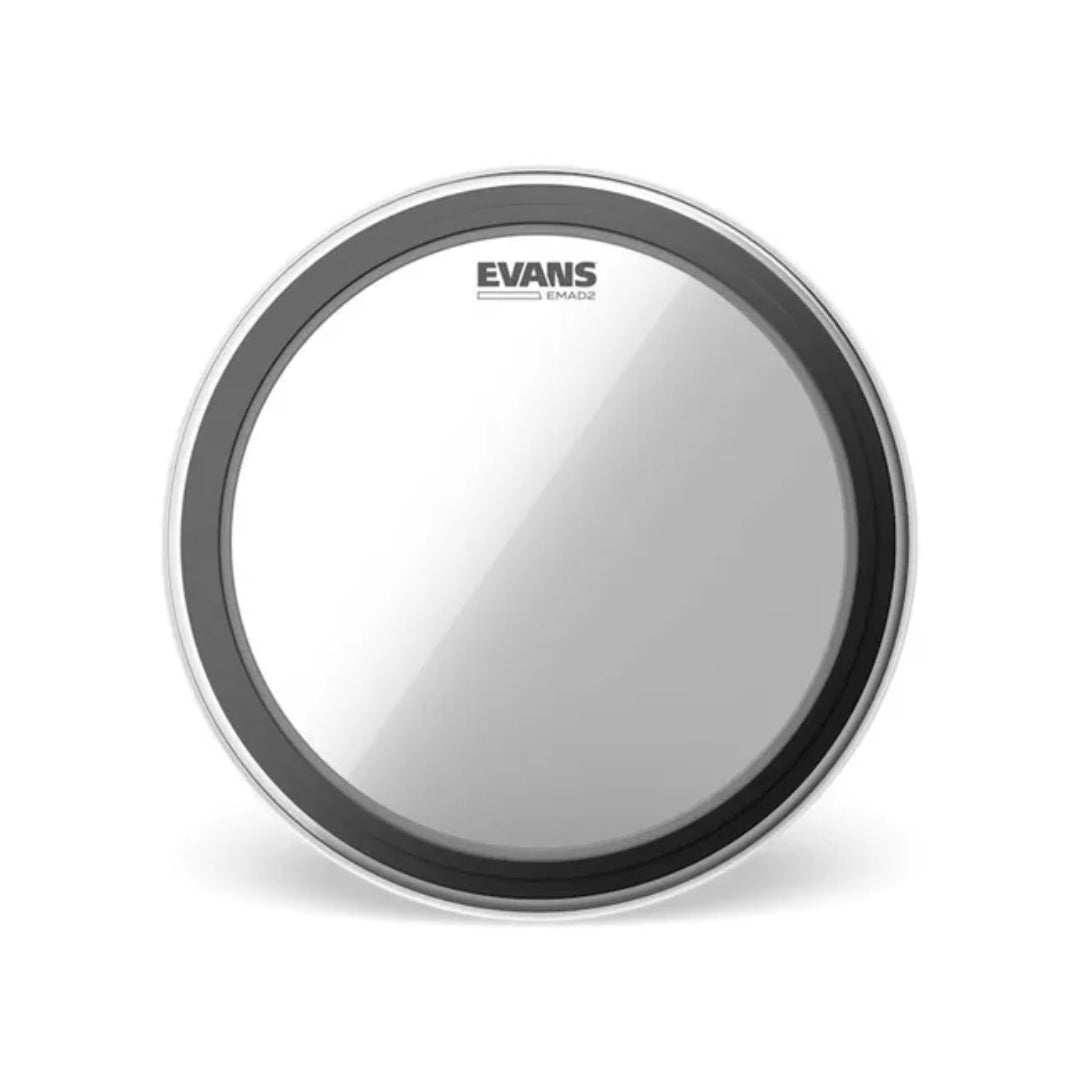 PARCHE PARA BOMBO 22" TRANSPARENTE EVANS BD22EMAD2