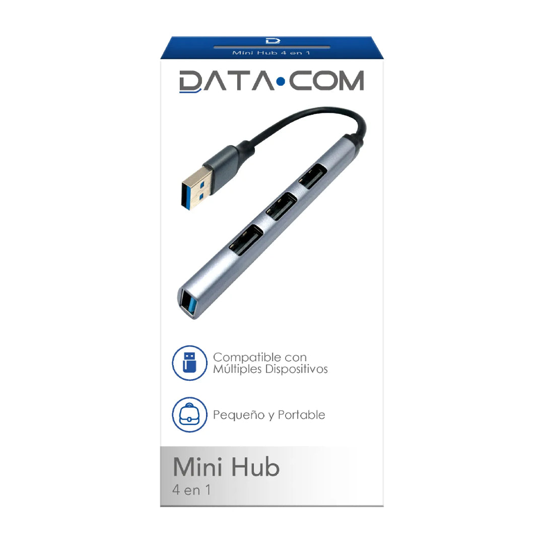 HUB USB 4 PUERTOS DATACOM 552904