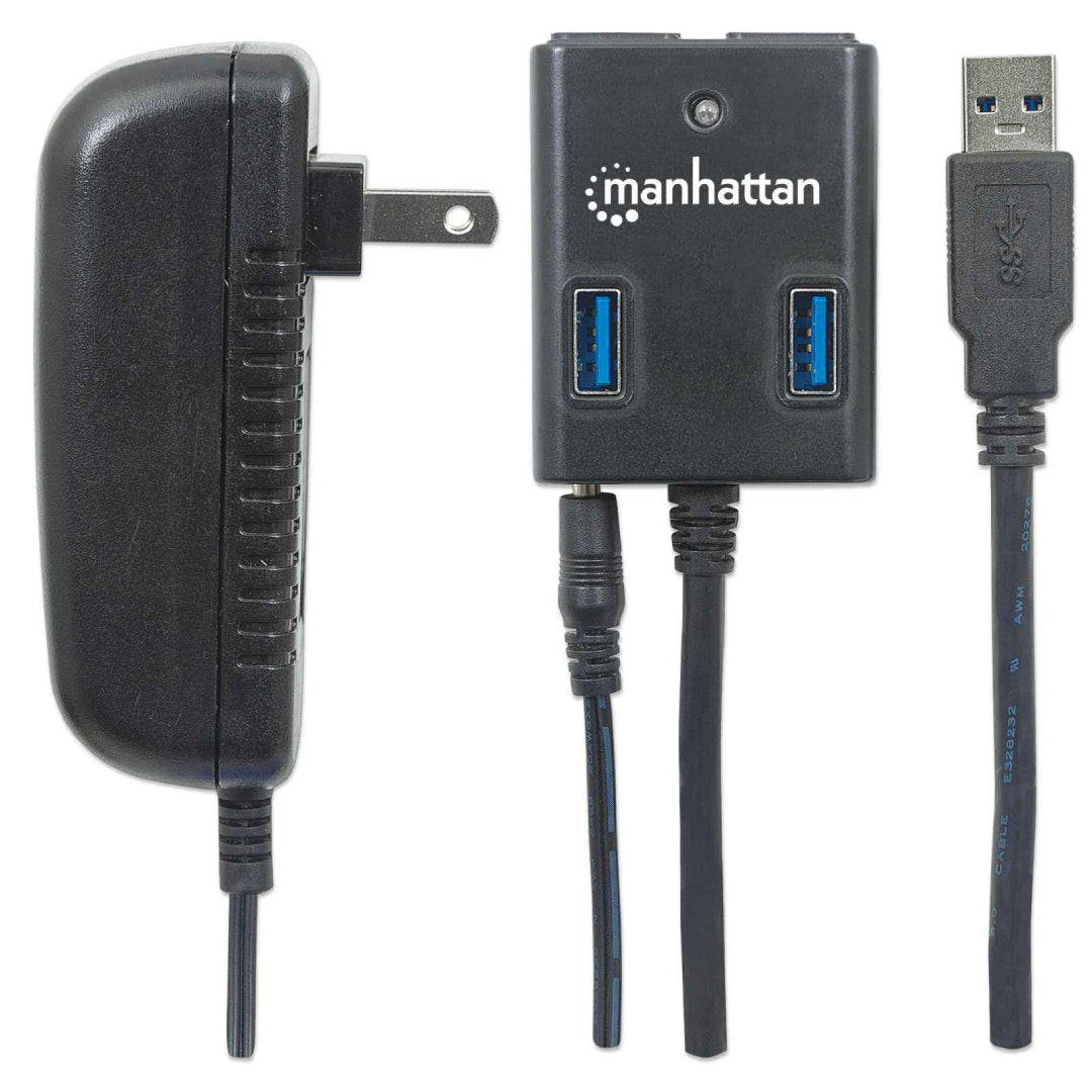 Hub USB 3.0 Activo Manhattan (162302)