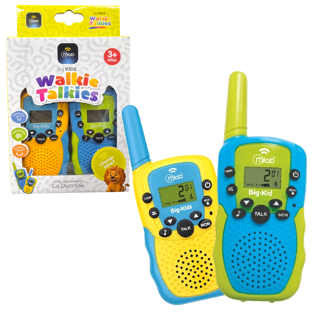 KIT RADIOS WALKIE TALKIES BIG KIDS 22 CANALES MLAB 9651