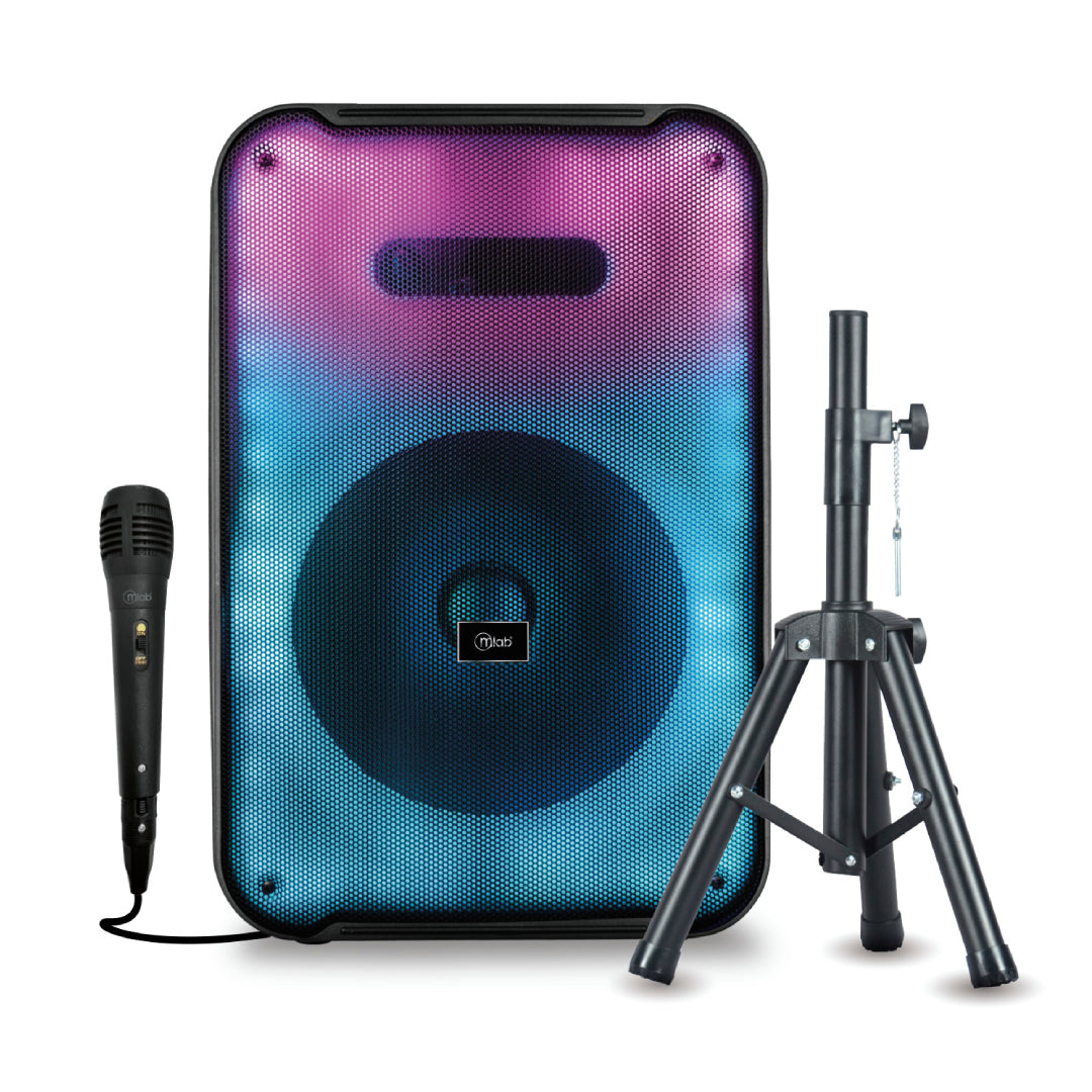 PARLANTE 12" + ATRIL BT RGB FLAMING AMBIGLOW MLAB 9481