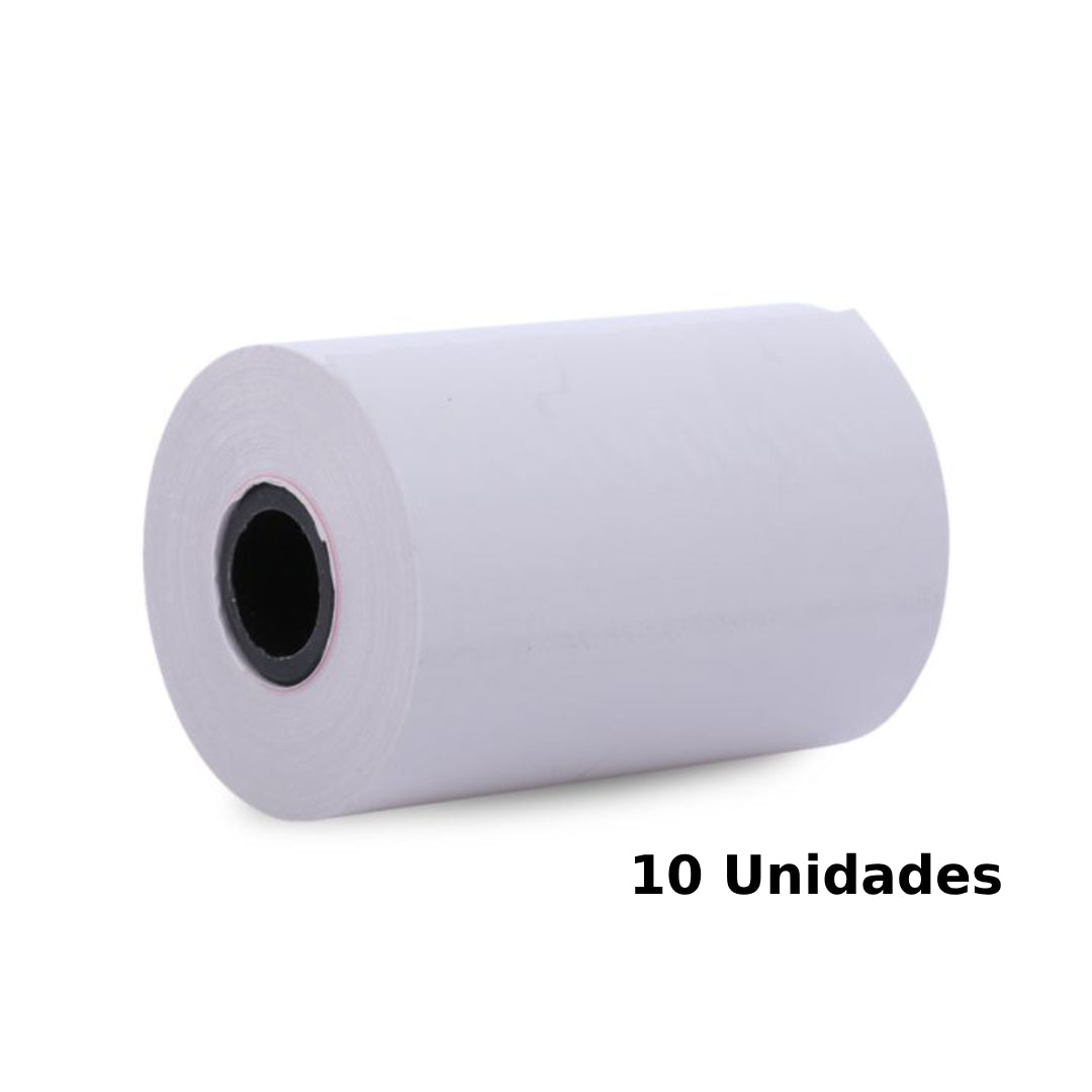 PACK 10 UNIDADES ROLLO PAPEL TERMICO 58MMx20M PAC01134