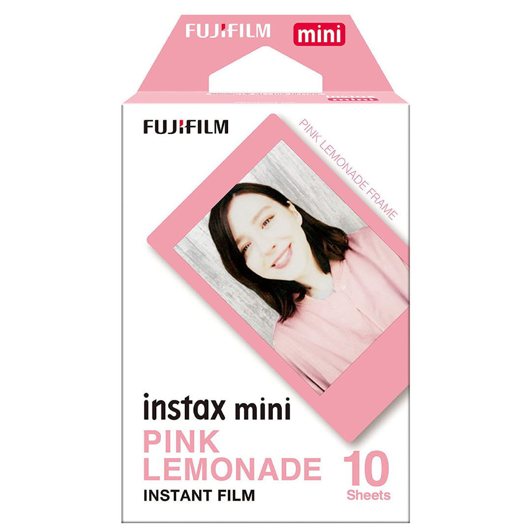 PAPEL FILM INSTAX MINI 10 FOTOS CON PINK LEMONADE FUJIFILM