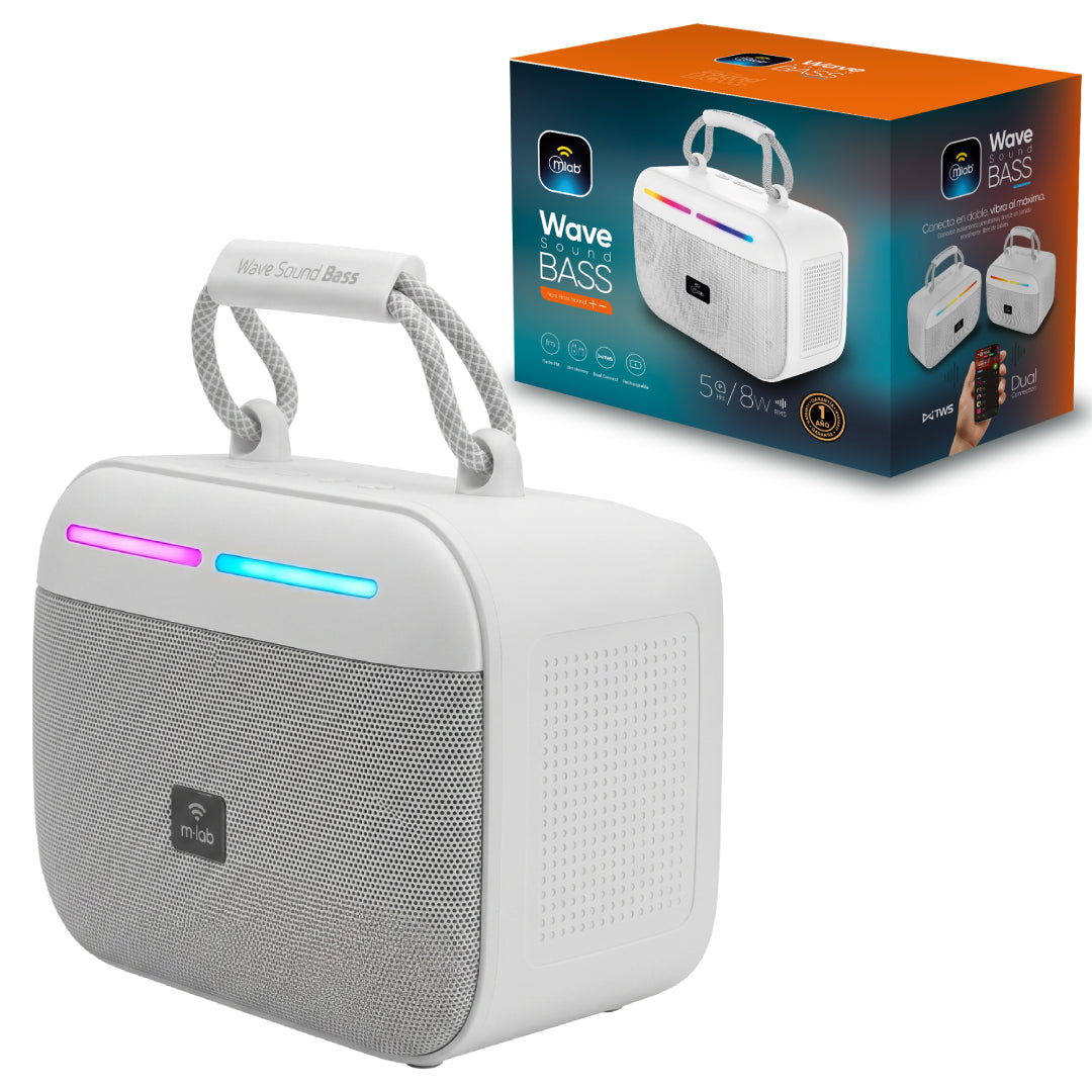PARLANTE BT WAVE SOUND BASS 8W BLANCO MLAB 9681