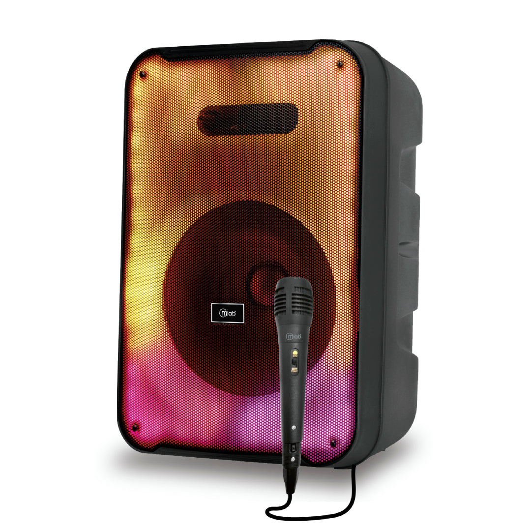 PARLANTE BT + MICROFONO RGB FLAMING AMBIGLOW 12" MLAB 9480