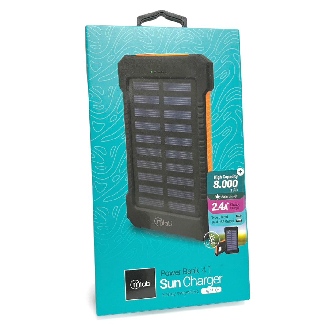 POWERBANK SOLAR PORTATIL 8000MAH MLAB 9408
