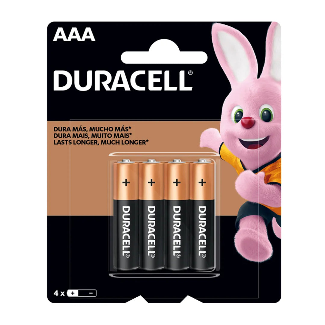 Pack 4 unidades Pilas AAA Duracell