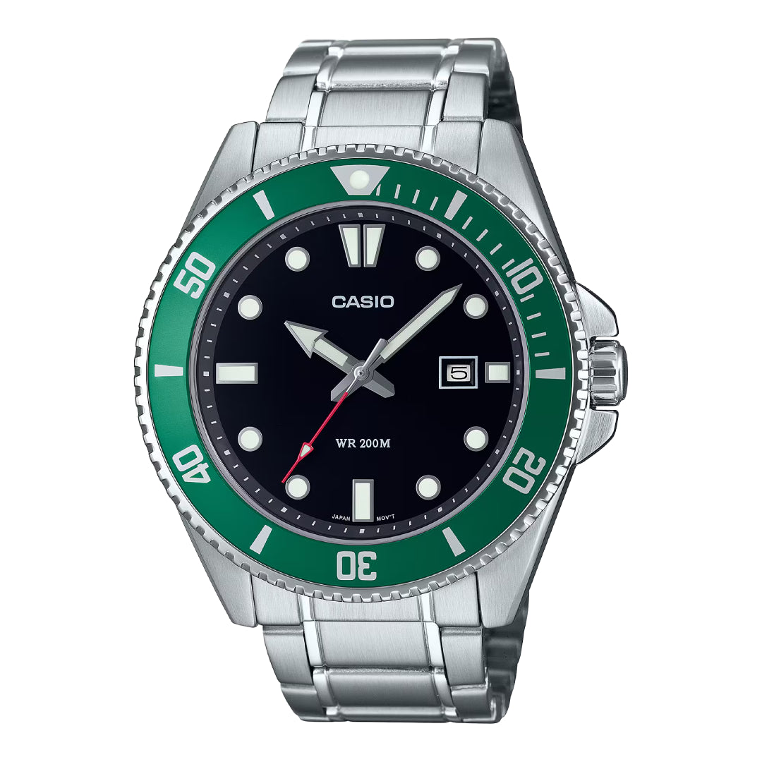 Reloj análogo para hombre Casio MDV-107D-3AVDF resistente al agua 200 m