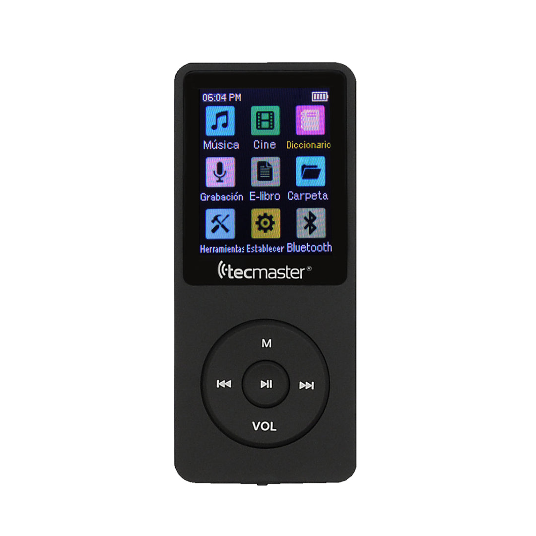 REPRODUCTOR MP3 CON BT 16GB TECMASTER TM-300523