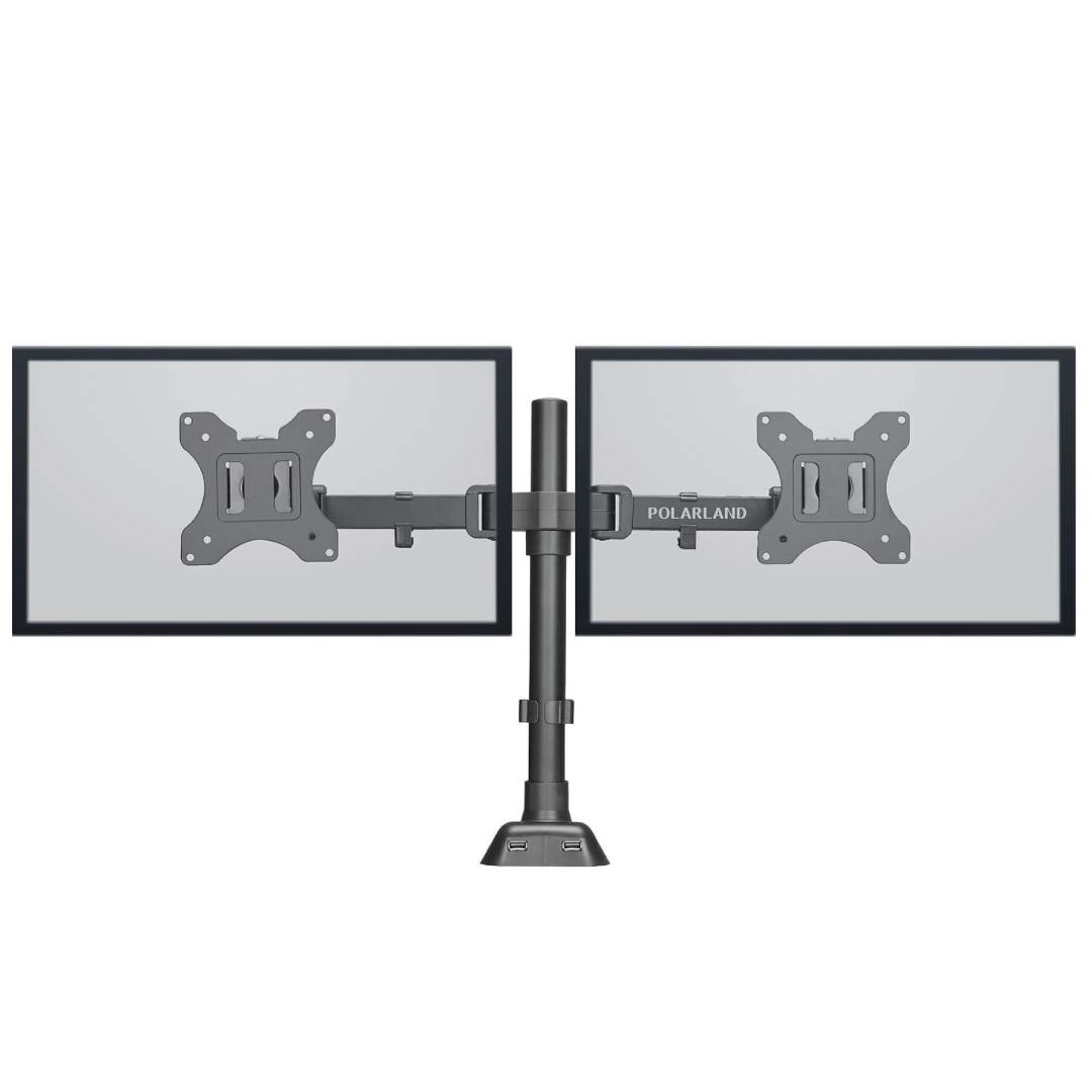 SOPORTE DOBLE PARA MONITOR DE 10-32" POLARLAND PDM32D