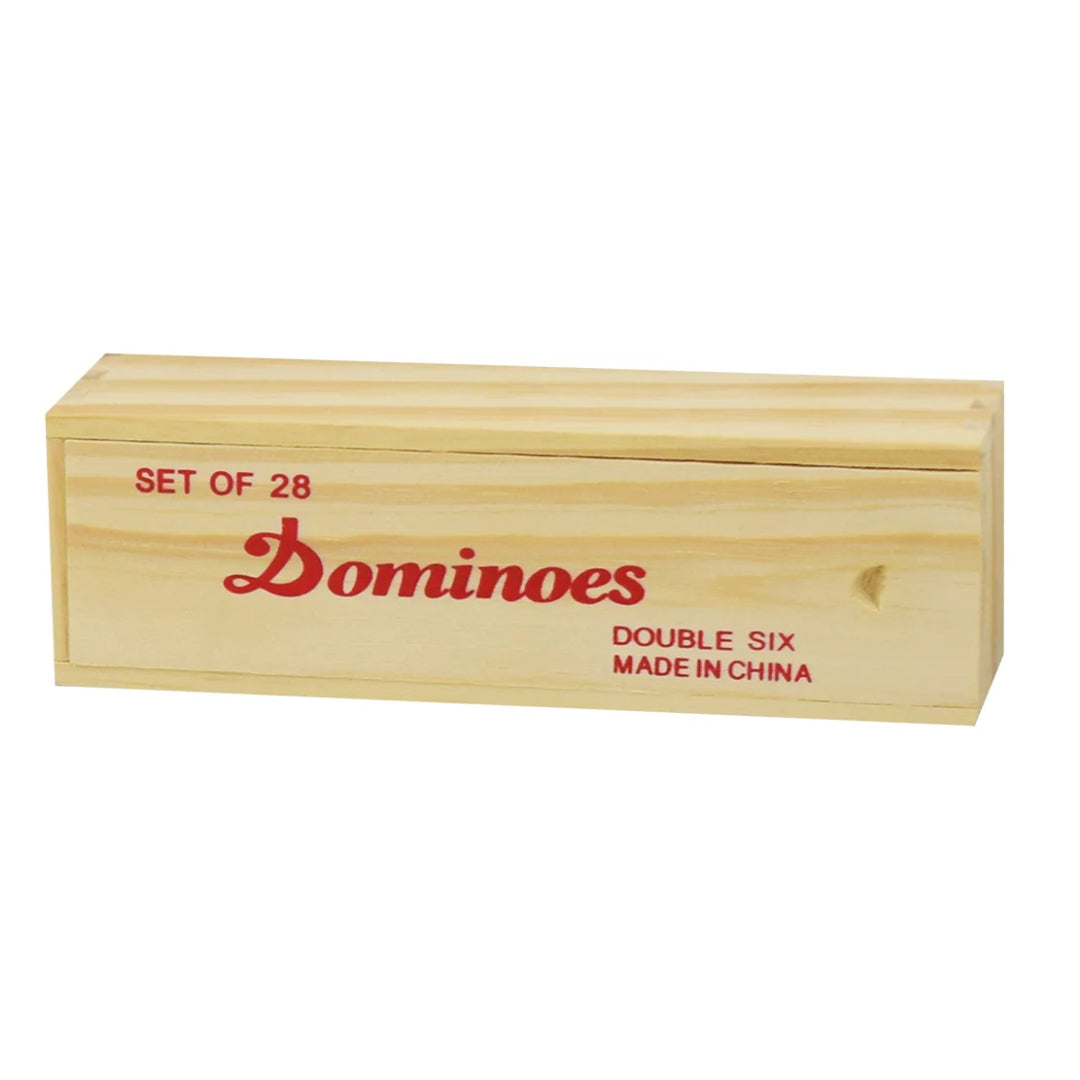 Set Domino 28 Piezas En Caja De Madera Pronobel 523077