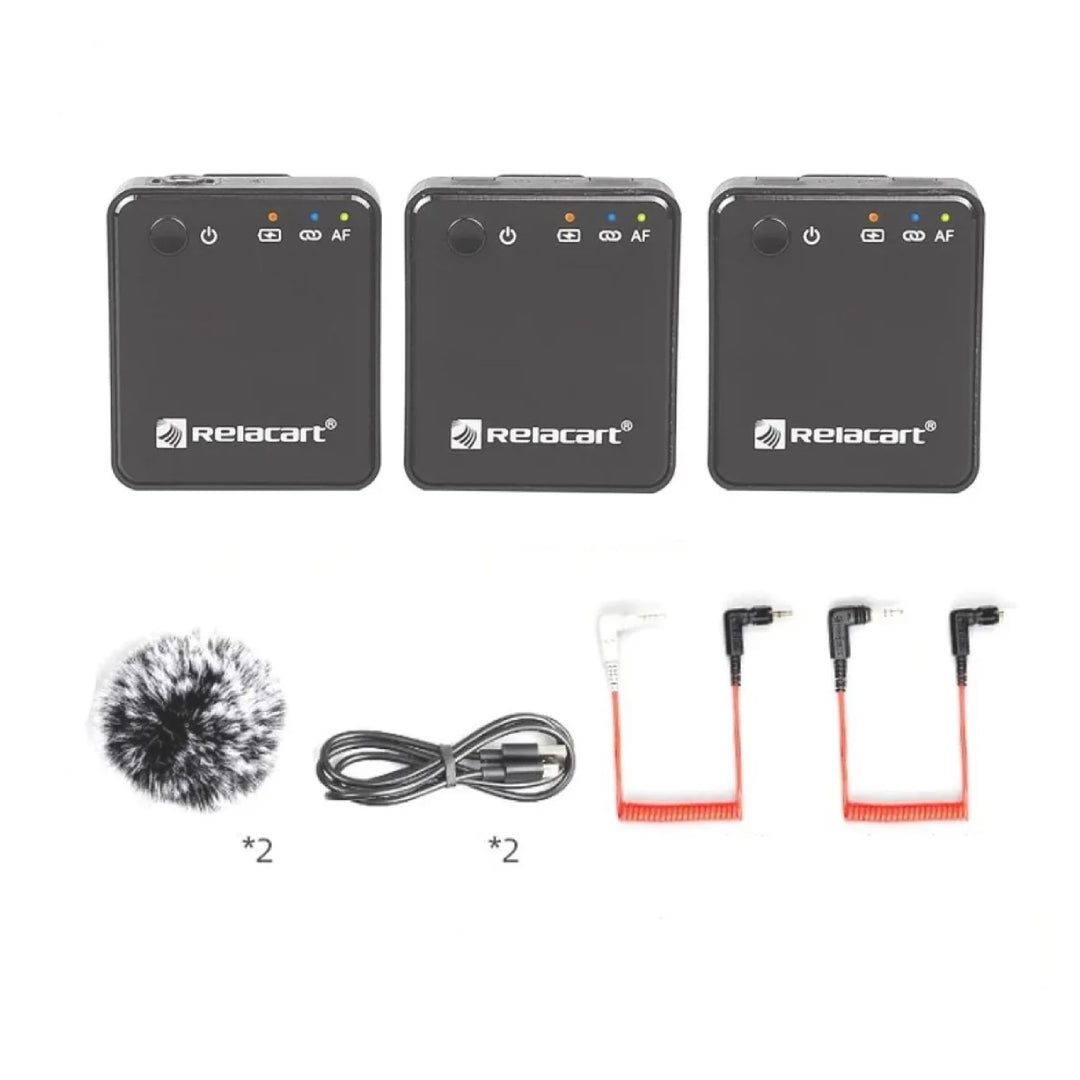 Sistema de Micrófonos Inalámbricos Lavalier Relacart R2