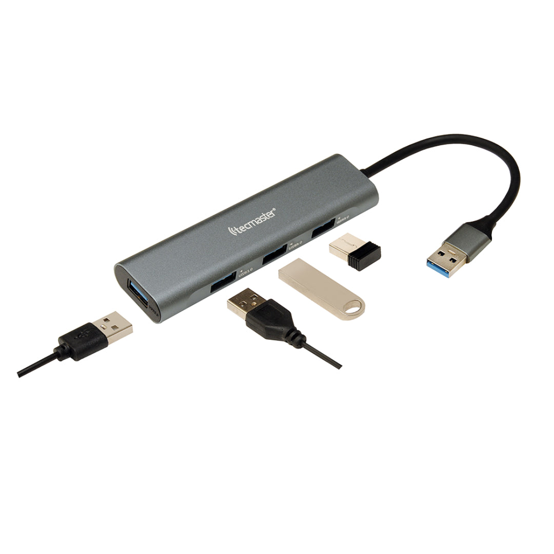 HUB CABLE USB 3.0 4 PUERTOS TECMASTER TM-100534