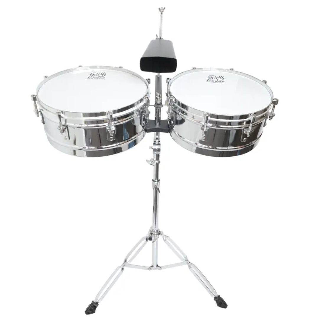 TIMBALETA 13"X 14" H6.5" PLATEADA TP100SZ TUMBAO