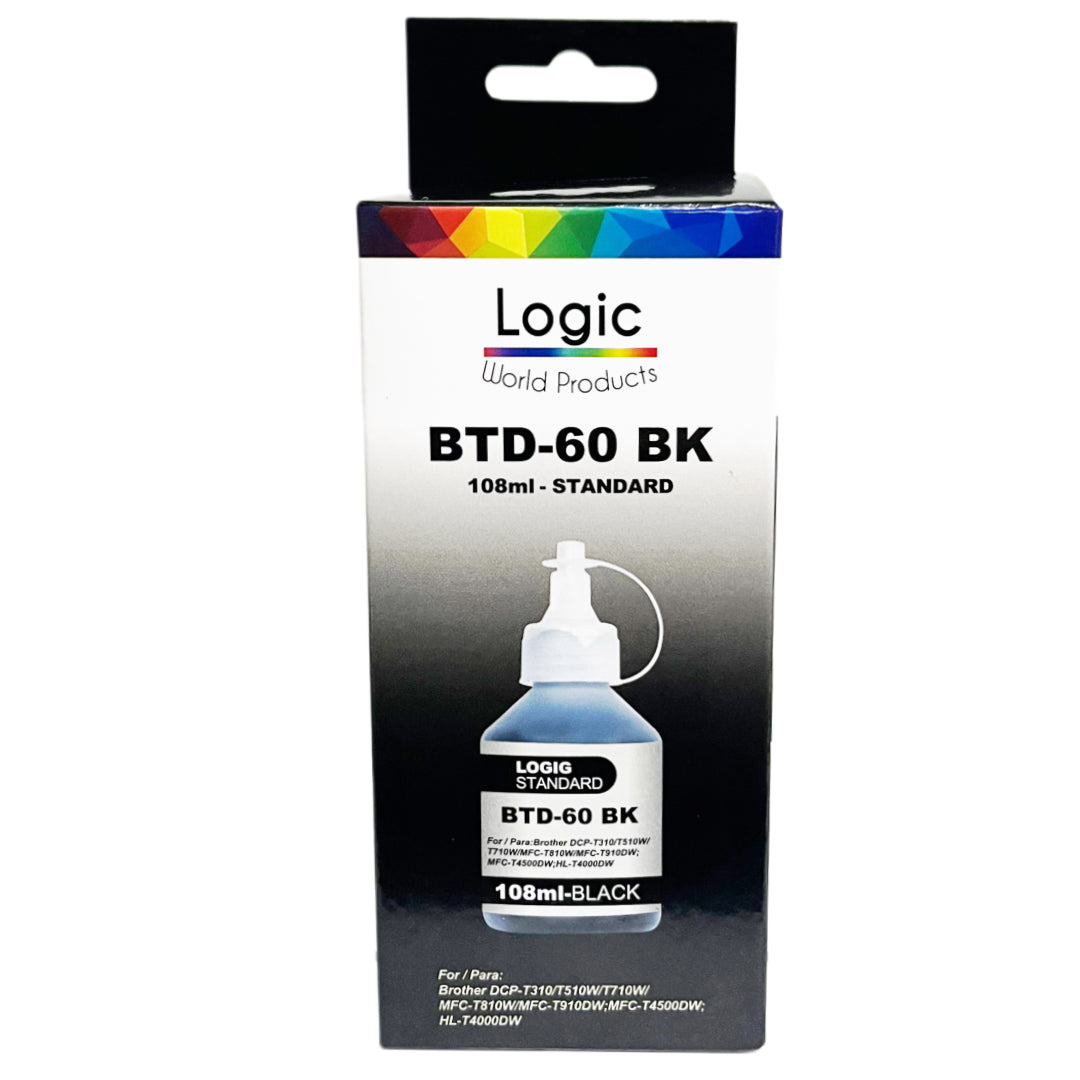 TINTA BT D-60 BK NEGRA LOGIC ALTERNATIVA