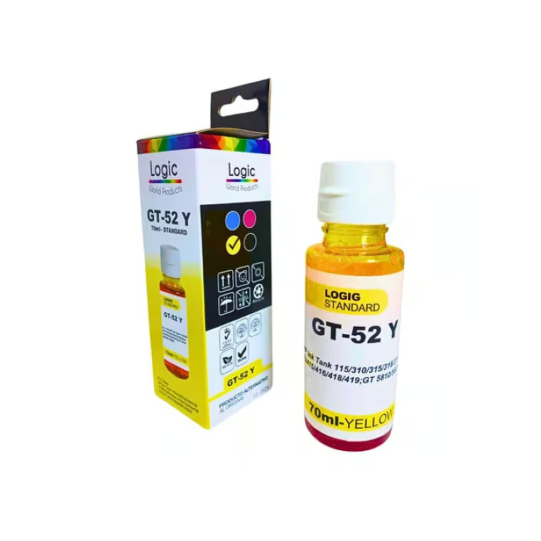 TINTA GT-52 AMARILLO LOGIC (COMPATIBLE HP)
