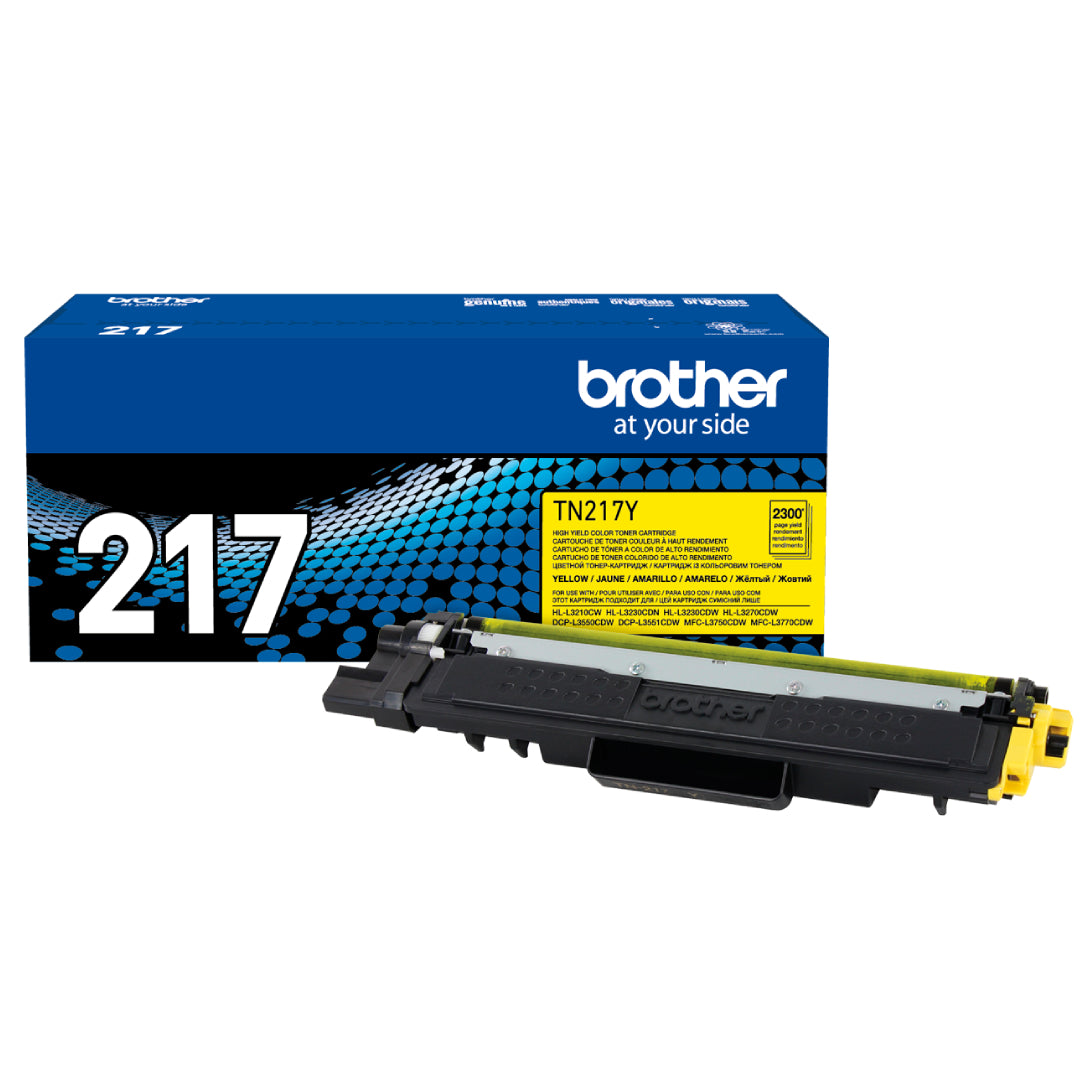 Tóner Brother TN-217Y Amarillo Original Alto Rendimiento HL-L3270CDW MFC-L3750CDW