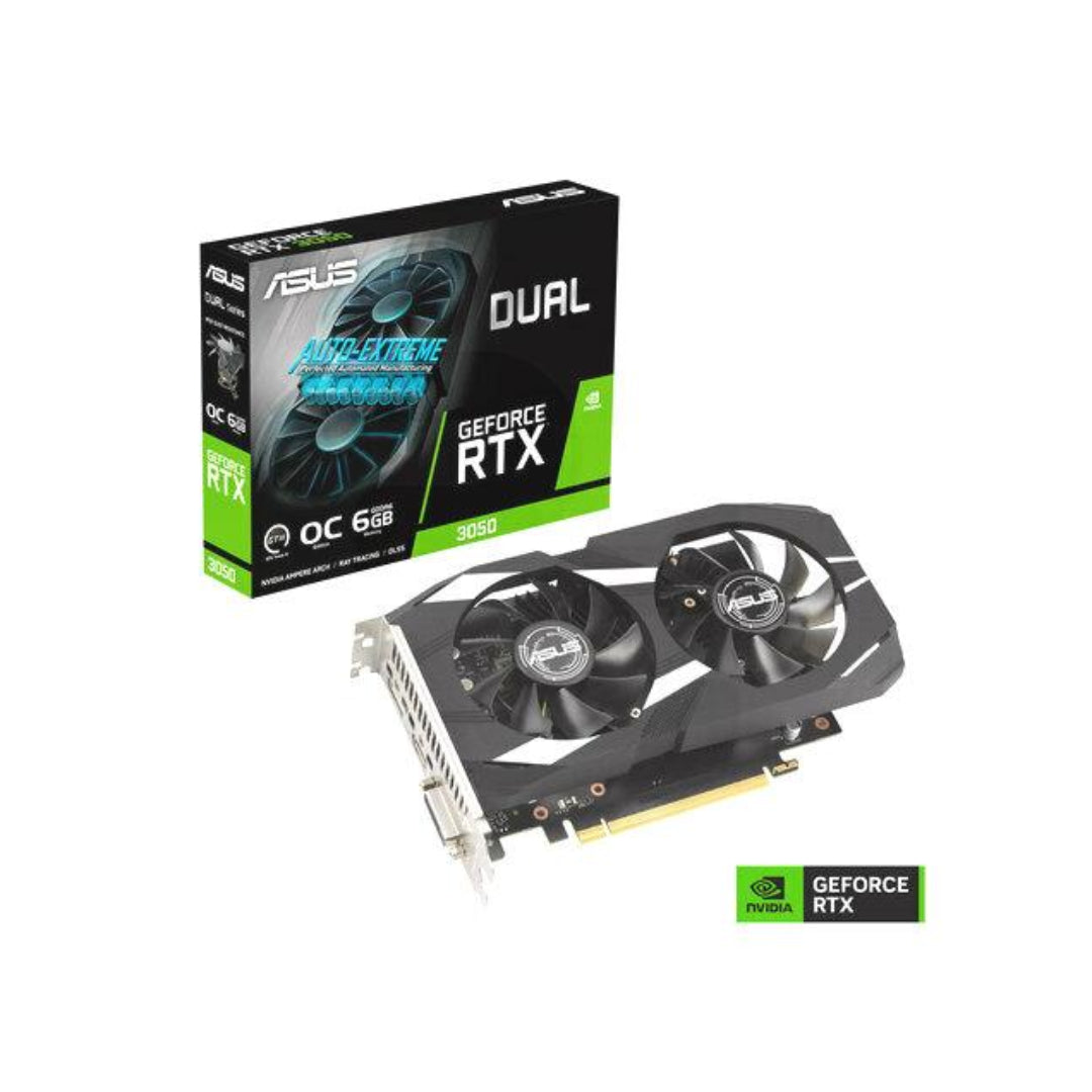 Tarjeta de Video ASUS NVIDIA GeForce RTX3050 OC 6GB Dual