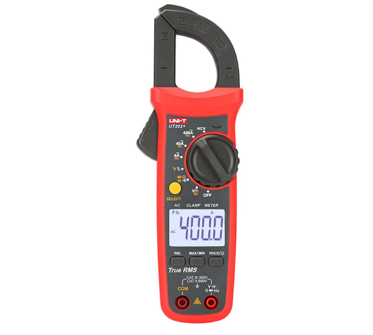 Pinza amperimétrica digital UNI-T UT202+ True RMS, 400 A AC