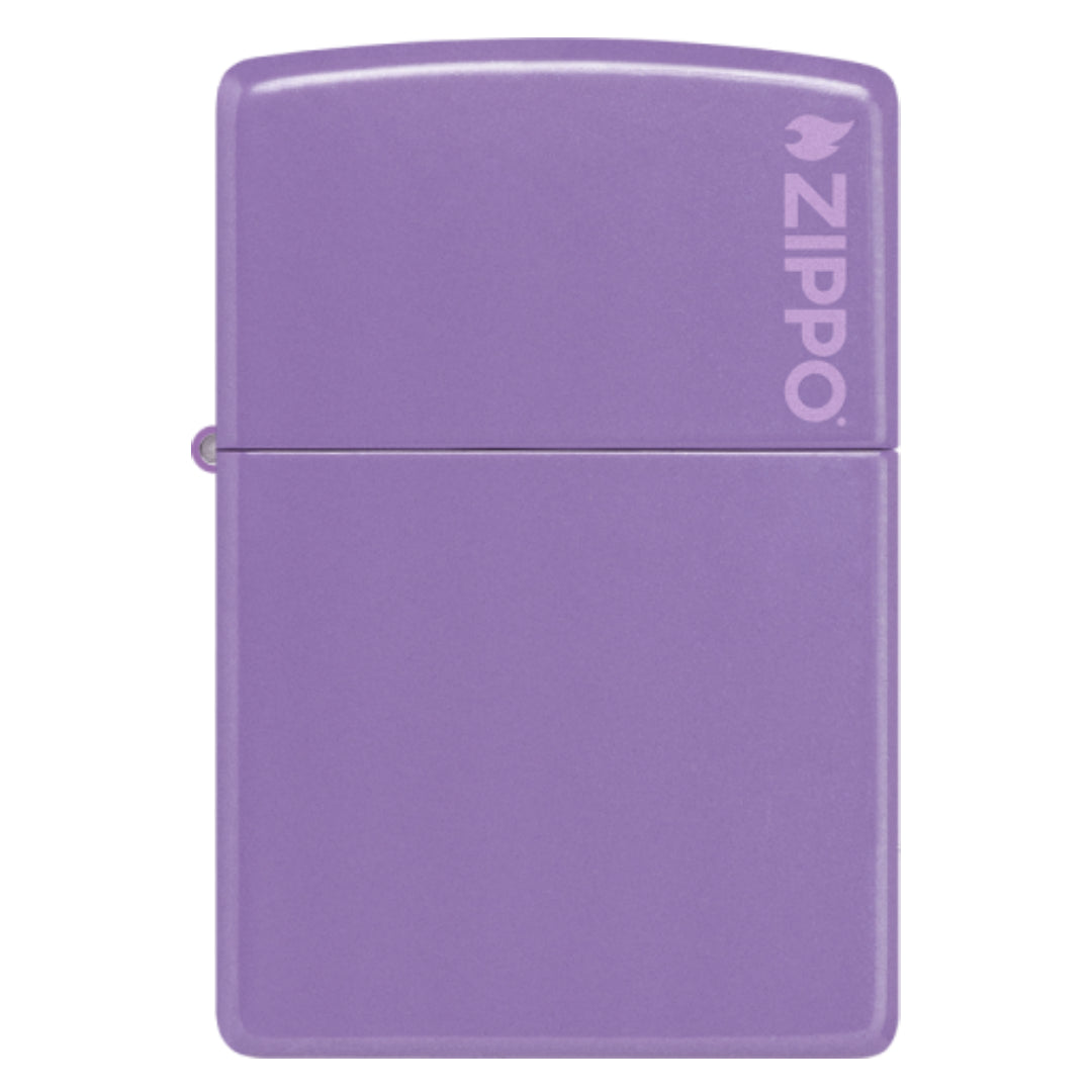 ZIPPO 46681ZL SMOKY LAVENDER ZIPPO LOGO