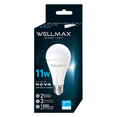 AMPOLLETA EMERGENCIA LED 11W BLANCO FRIO WELLMAX
