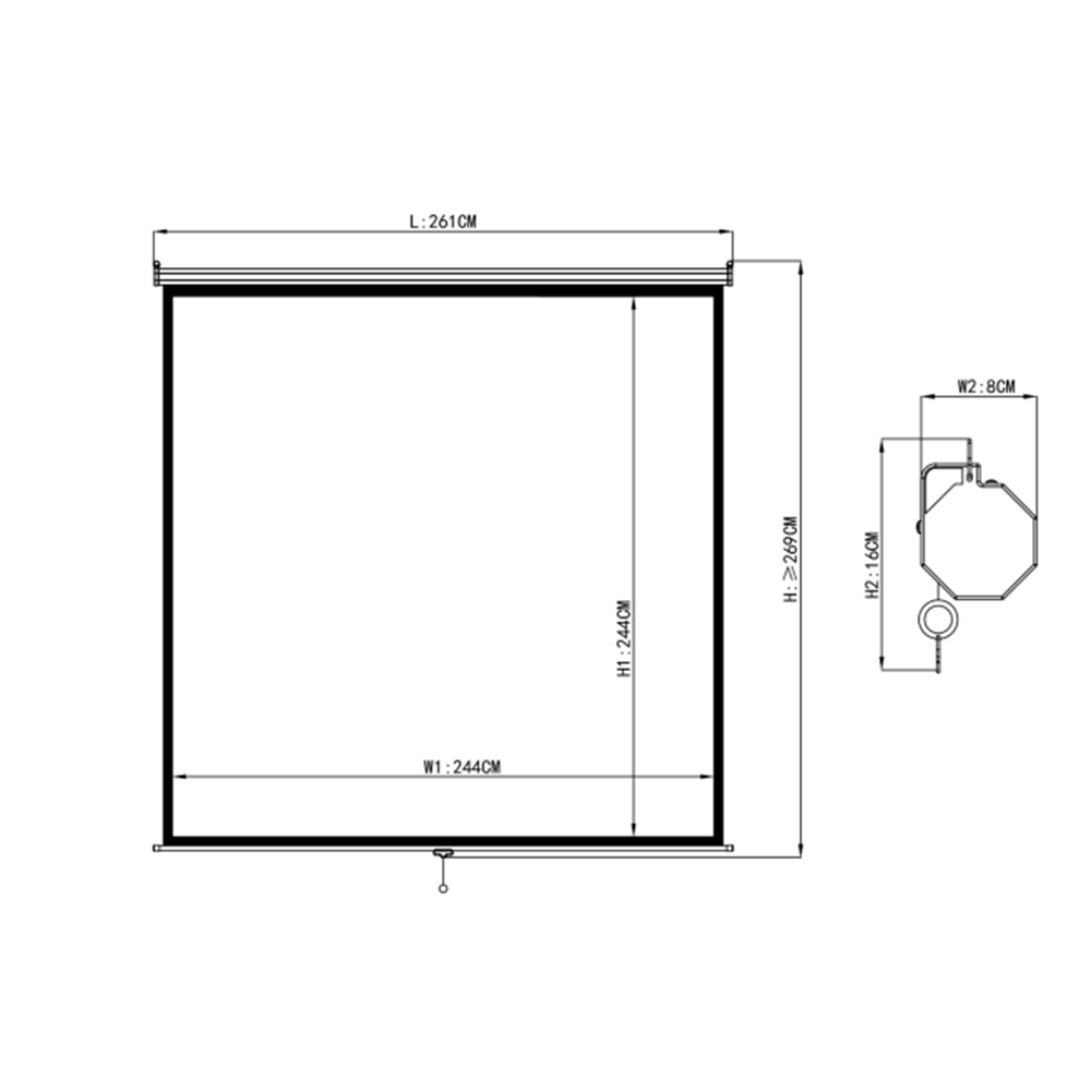 TELON MURAL 244 X 244 Cms