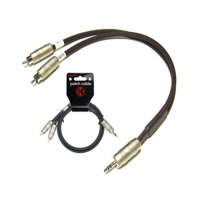 Cable Kirlin Mini Plug a 2 Rca ( Y-364PR ) 0.3M