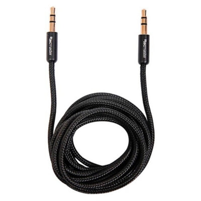 Cable Auxiliar 3.5mm Tecmaster 1,8 Mts ( Negro )