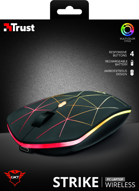 Mouse Gamer Inalámbrico USB Trust  ( STRIKE GXT-117 ) 22625