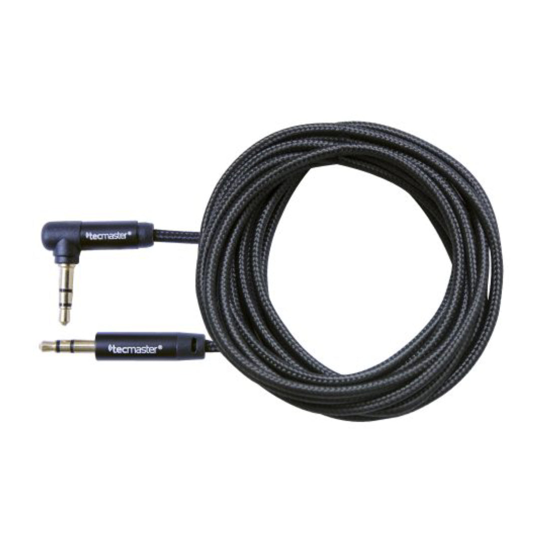 Cable Auxiliar de 3.5mm Conector En Angulo 90º - 3 Metros Tecmaster