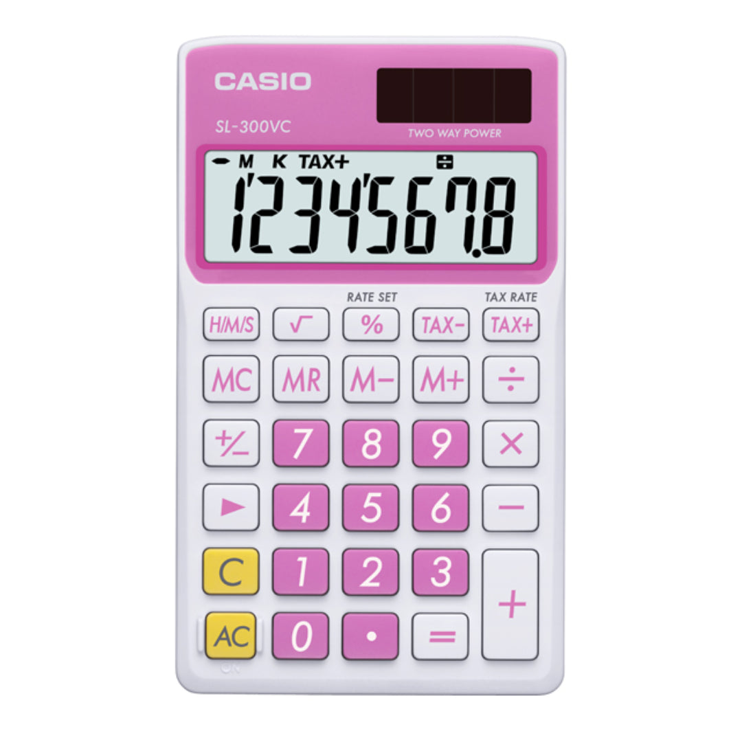 Calculadora CASIO Rosa SL-300VC-PK