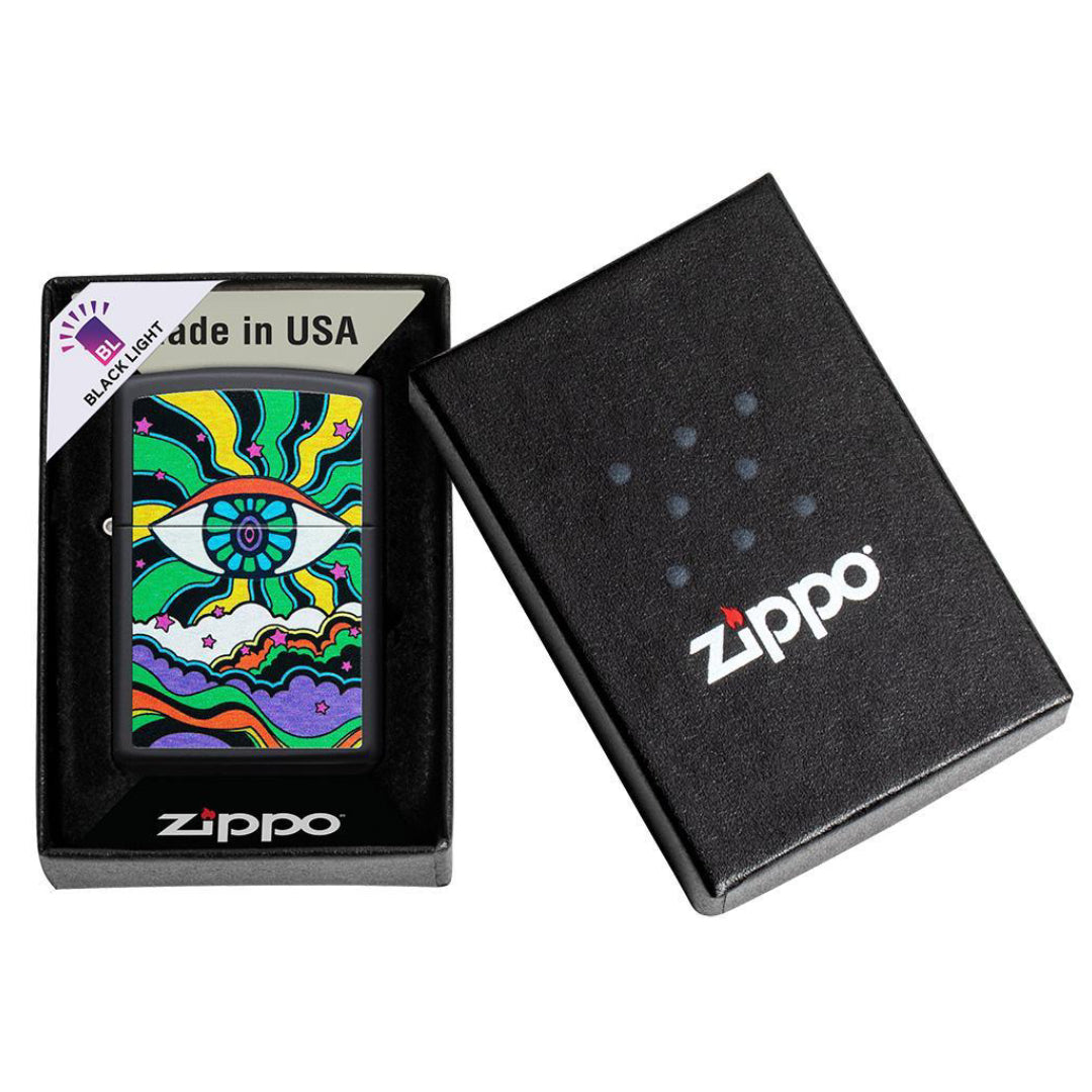 Zippo 49699 Black Ligth Eye Design