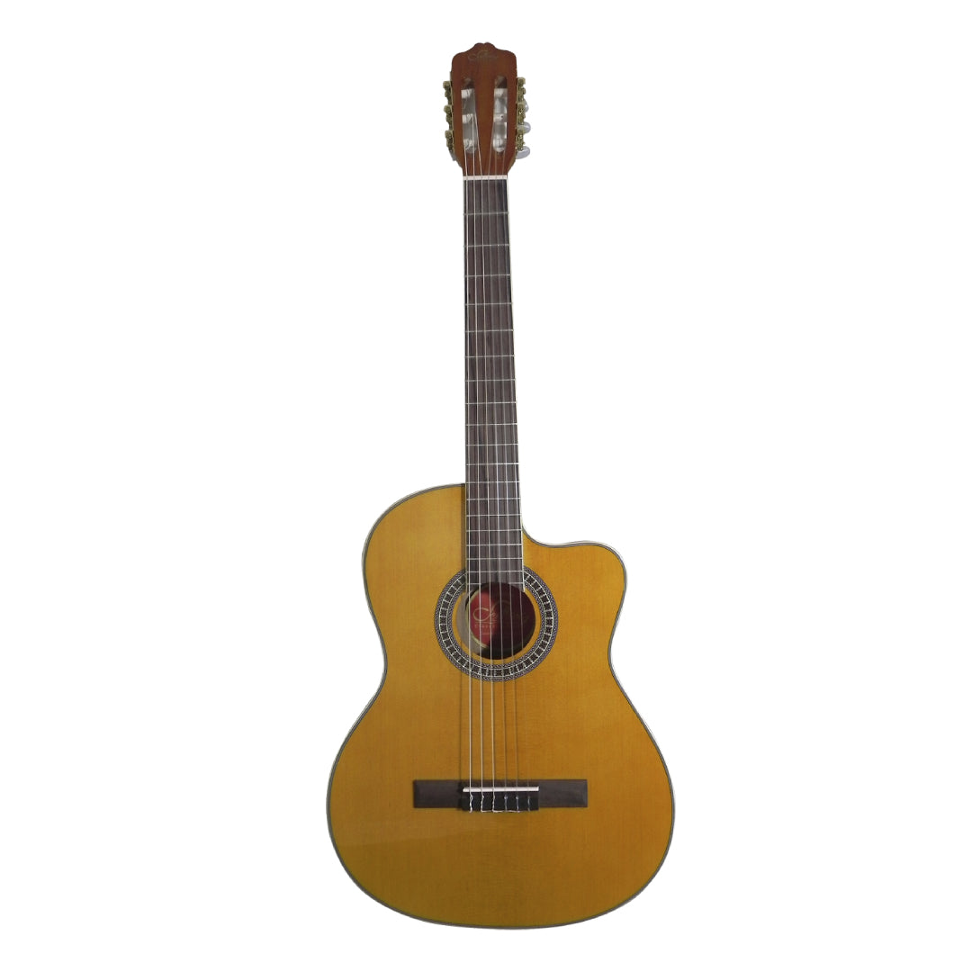 GUITARRA ELECTRO ACUSTICA CUT 39" C/F NATURAL SEVILLANA 6300 Cuerda Nylon