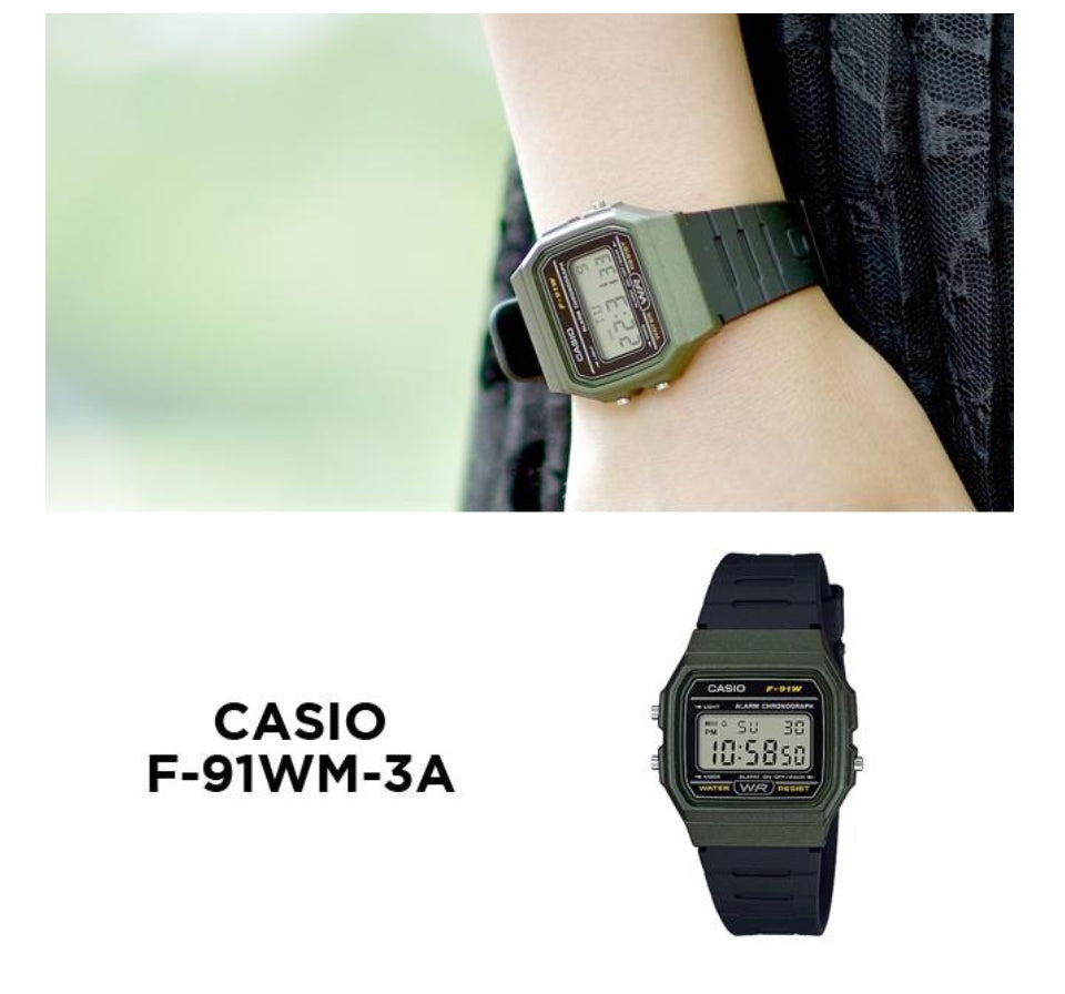 Reloj Casio F91 WM 3ADF