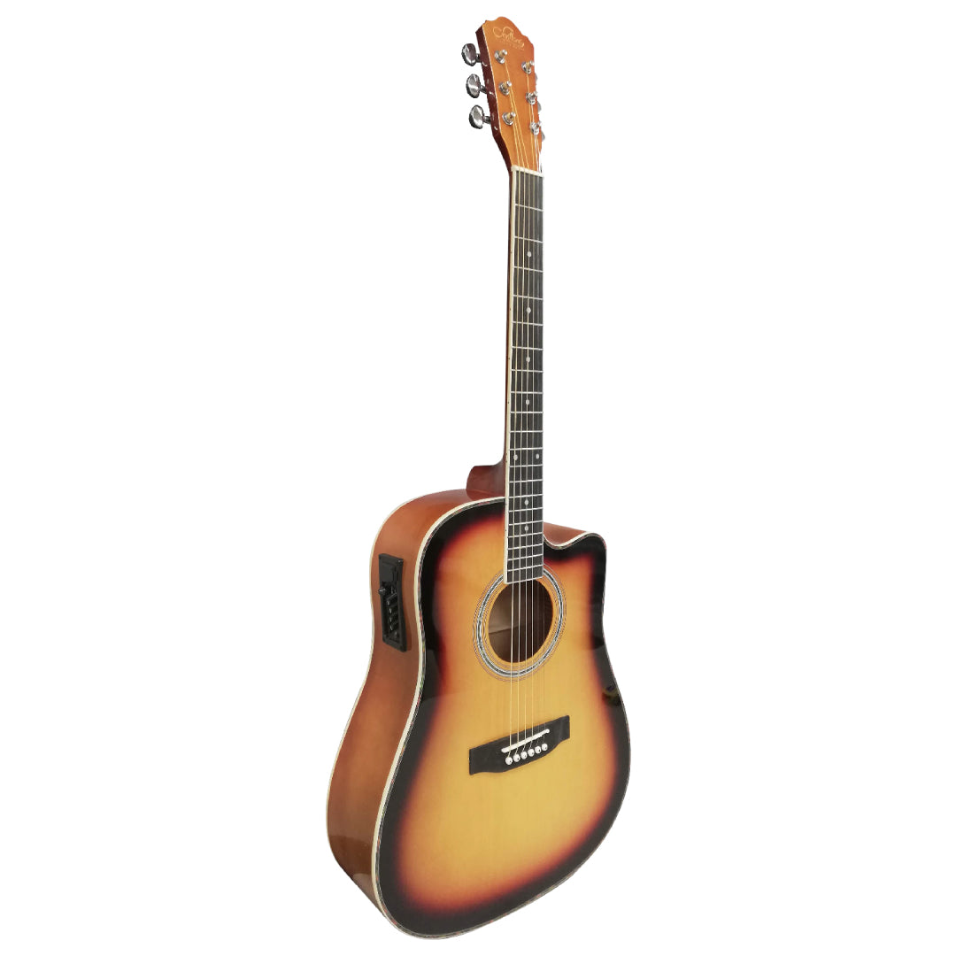 Guitarra Electro Acustica 41" SEVILLANA Sunburst 8464 Cuerdas Metal
