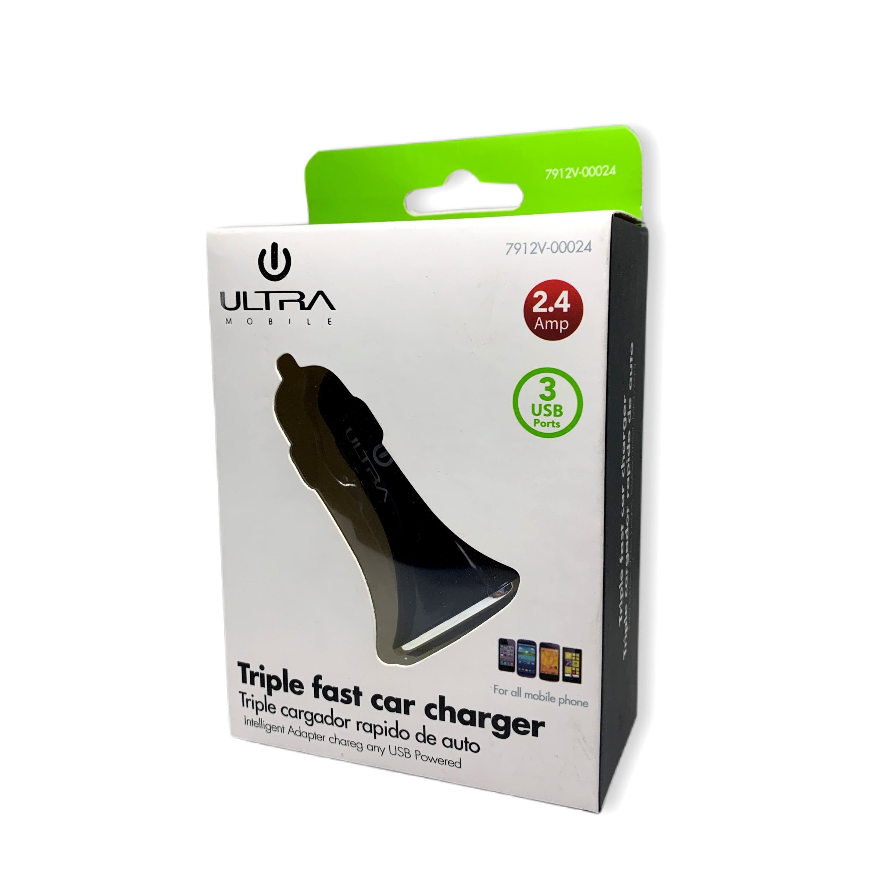 Cargador Auto 3 USB ULTRA 7912V-00024